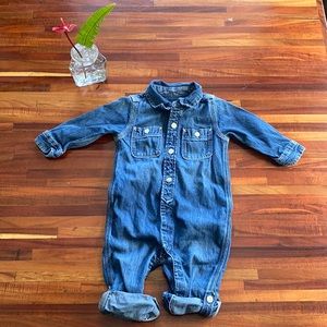 Baby Gap Denim Coveralls